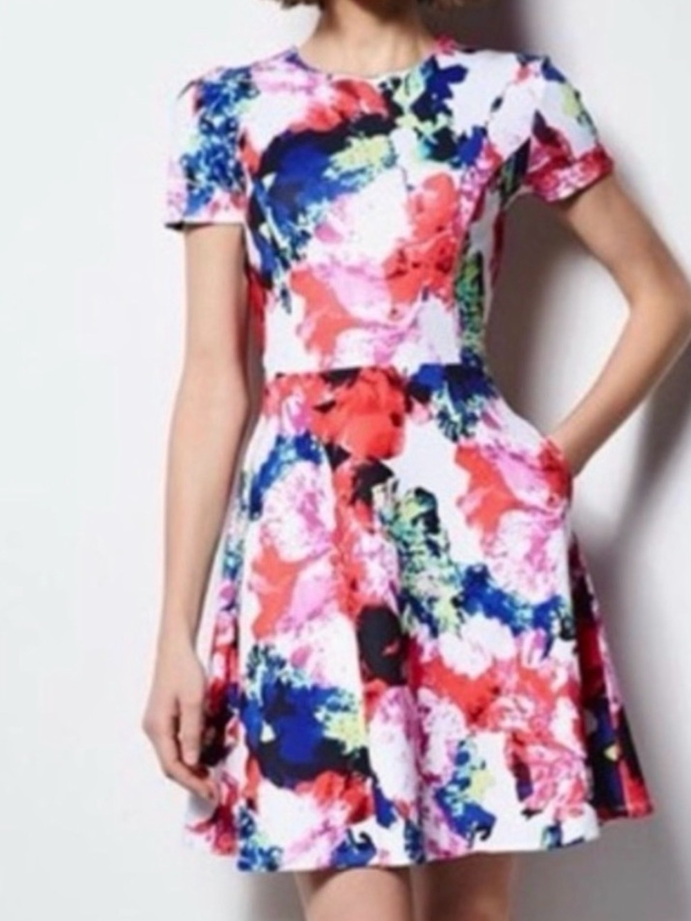MILLY DesigNation Floral Fit & Flare
Scuba Dress size 6